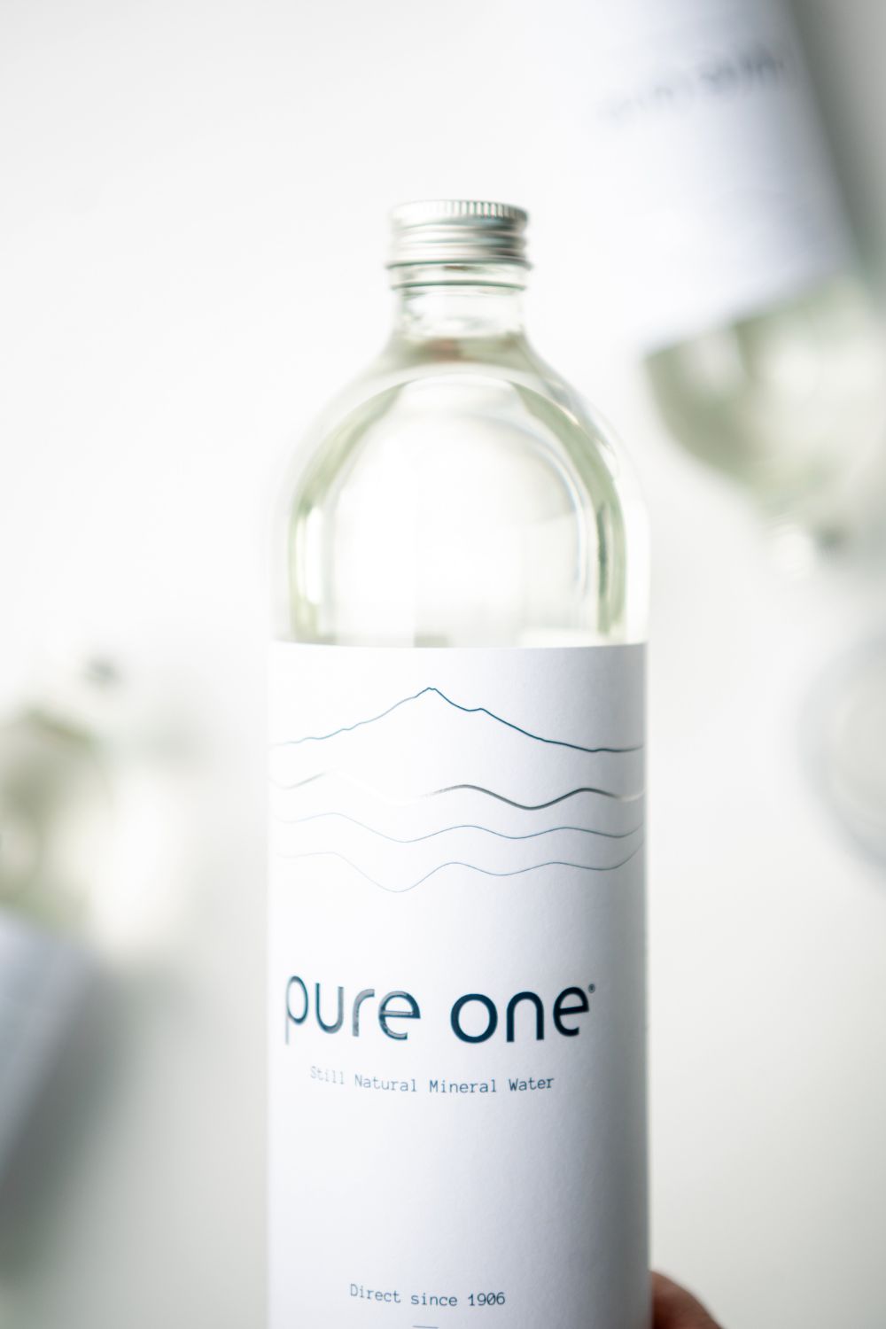 Pure One I Natural New Zealand Mineral Water I 750ml Glass - Case of 12