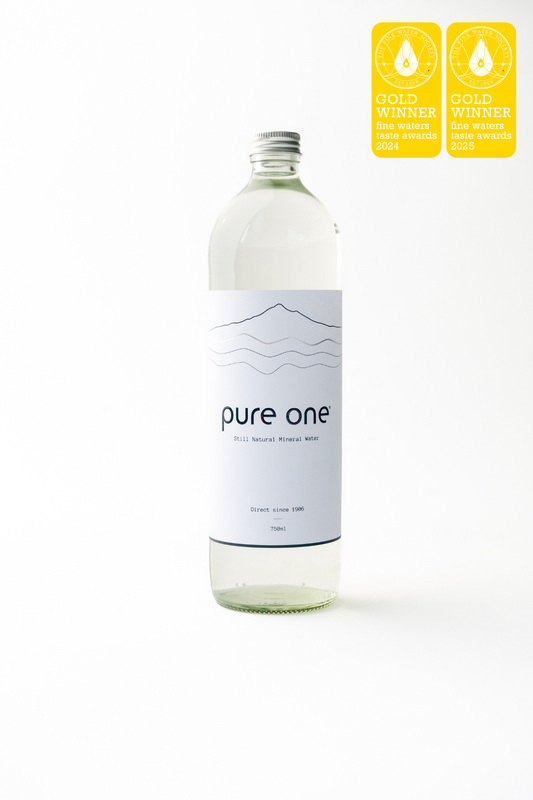 Pure One I Alkaline Artesian Mineral Water NZ I 750ml Glass - Case of 6