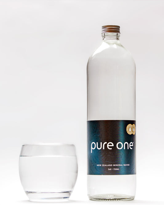 Pure One I New Zealand Mineral Water I 750ml Glass - Case of 12