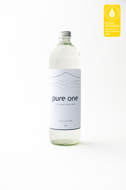 Pure One I Natural New Zealand Mineral Water I 750ml Glass - Case of 12